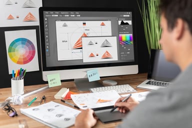 Designer on Computer