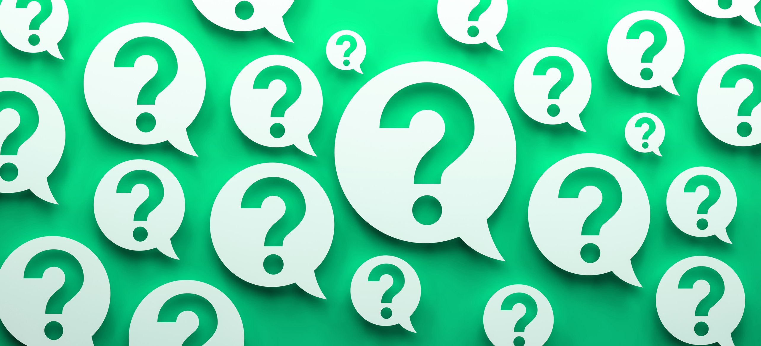 lots of question marks questions