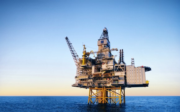 Offshore oil and gas platform. 