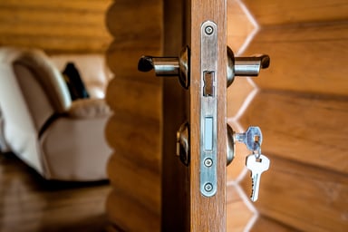 door lock and open door source getty