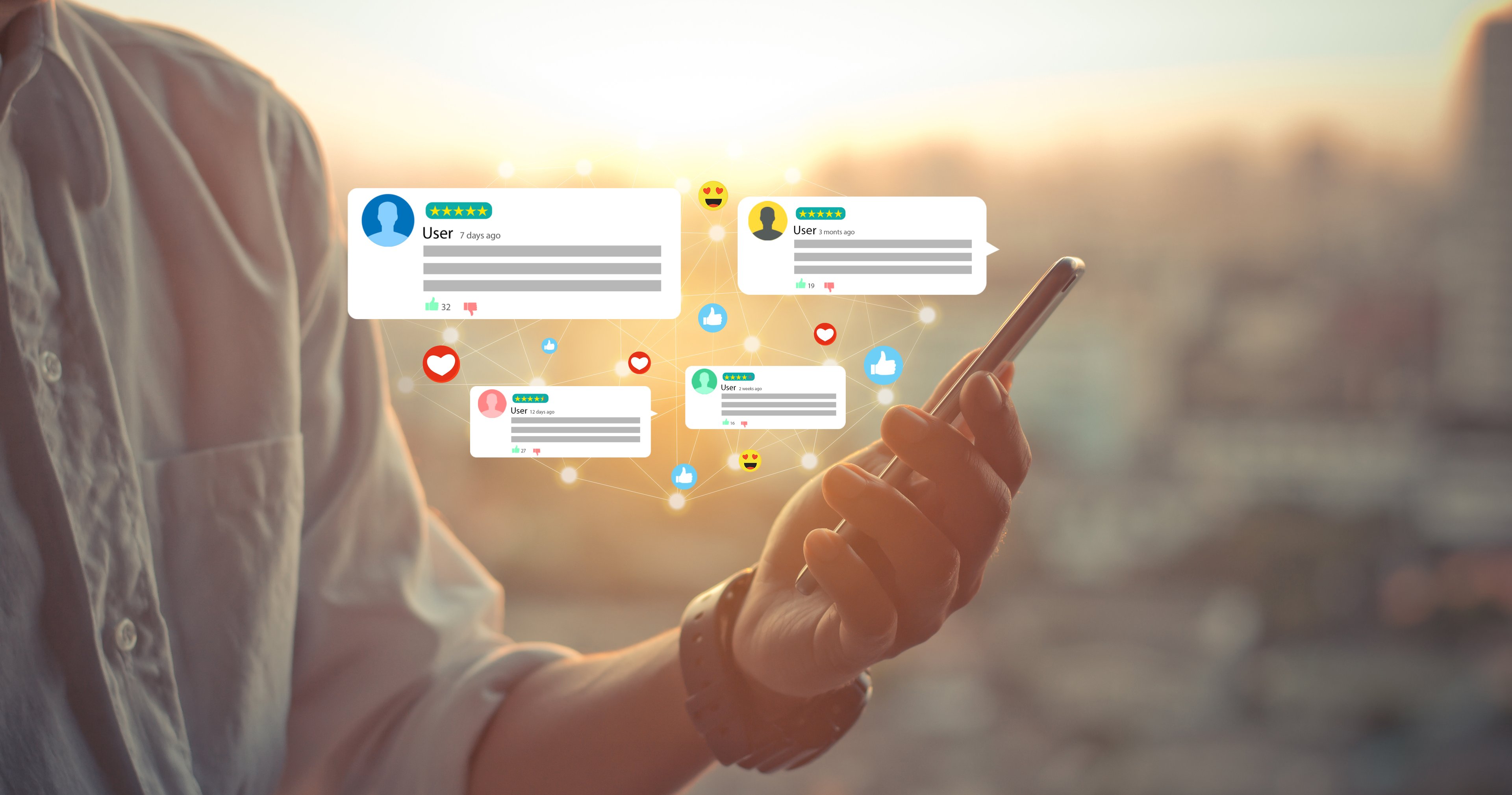 A person using social media on their phone.