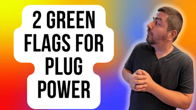 2 green flags for plug power