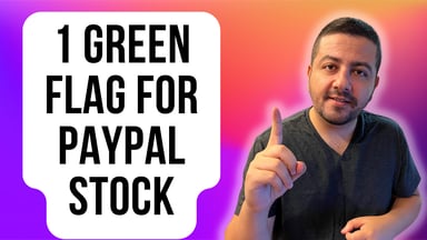 1 green flag for paypal stock