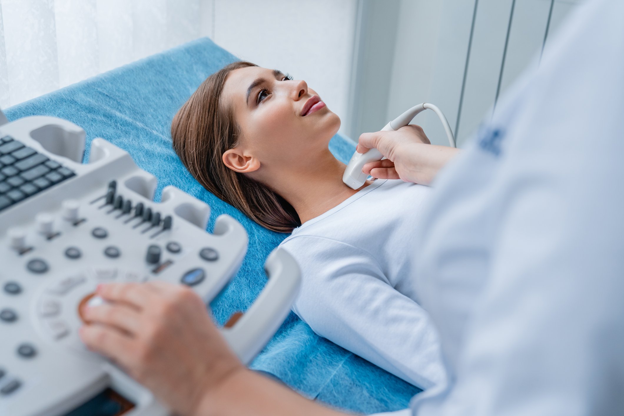 doctor examining a patient