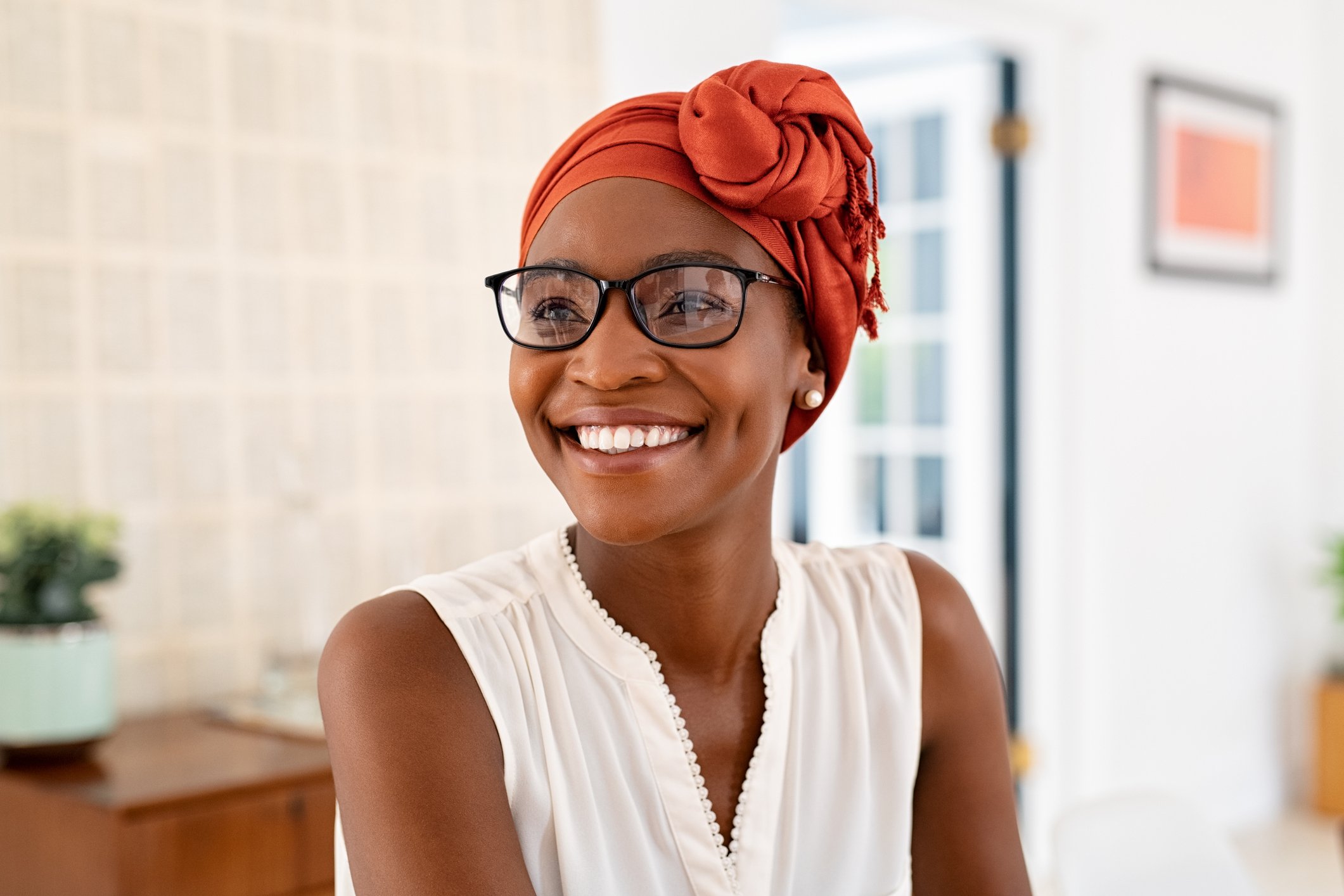 Getty - happy person indoors smiling