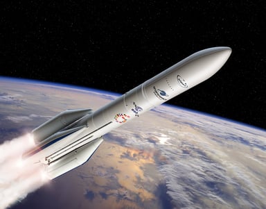 Artist's conception of Ariane 6 rocket IS ESA