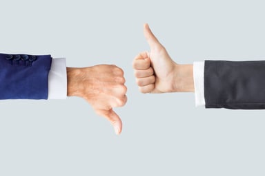 thumbs up thumbs down