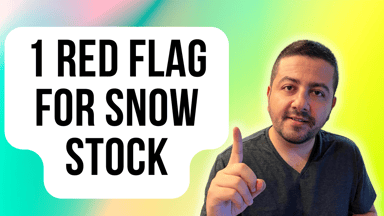1 red flag for snow stock