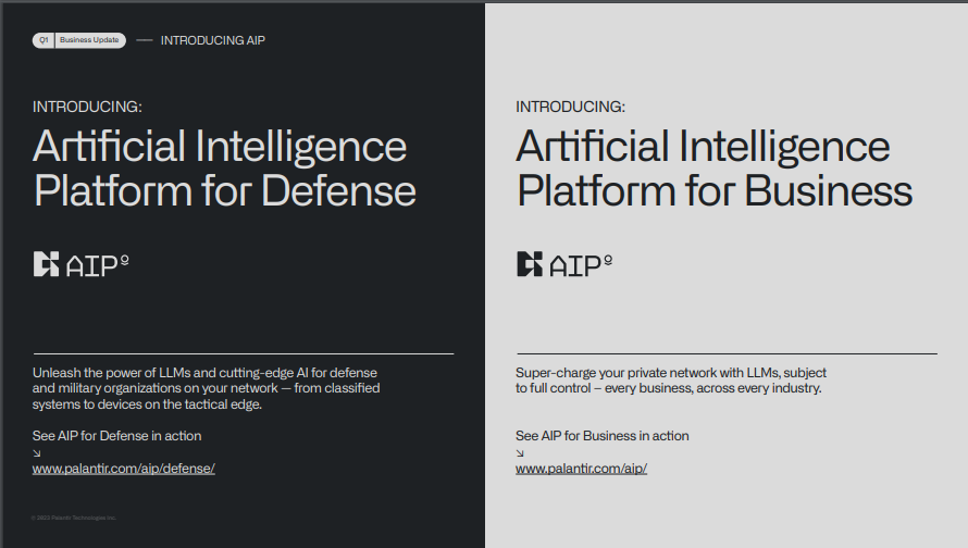 Image from Palantir's presentation. 