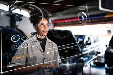 futuristic user interface