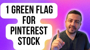 1 green flag for pinterest stock