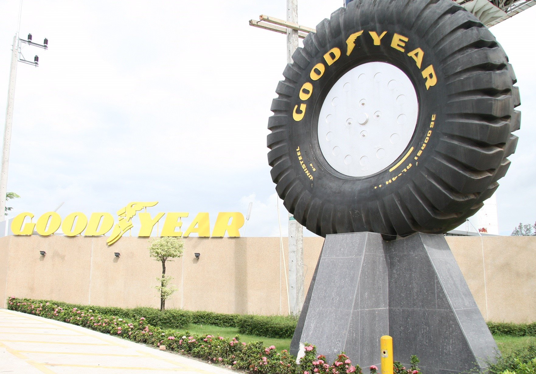 A Goodyear tire manufacturing plant located in Thailand.