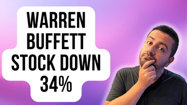 warren buffett stock down 34%