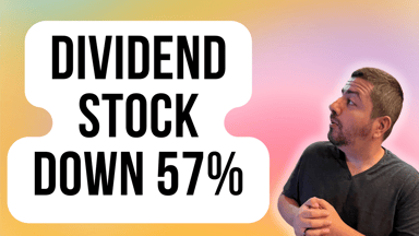 dividend stock down 57%