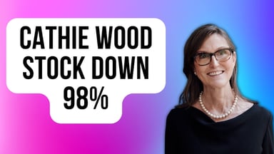 cathie wood stock down 98%