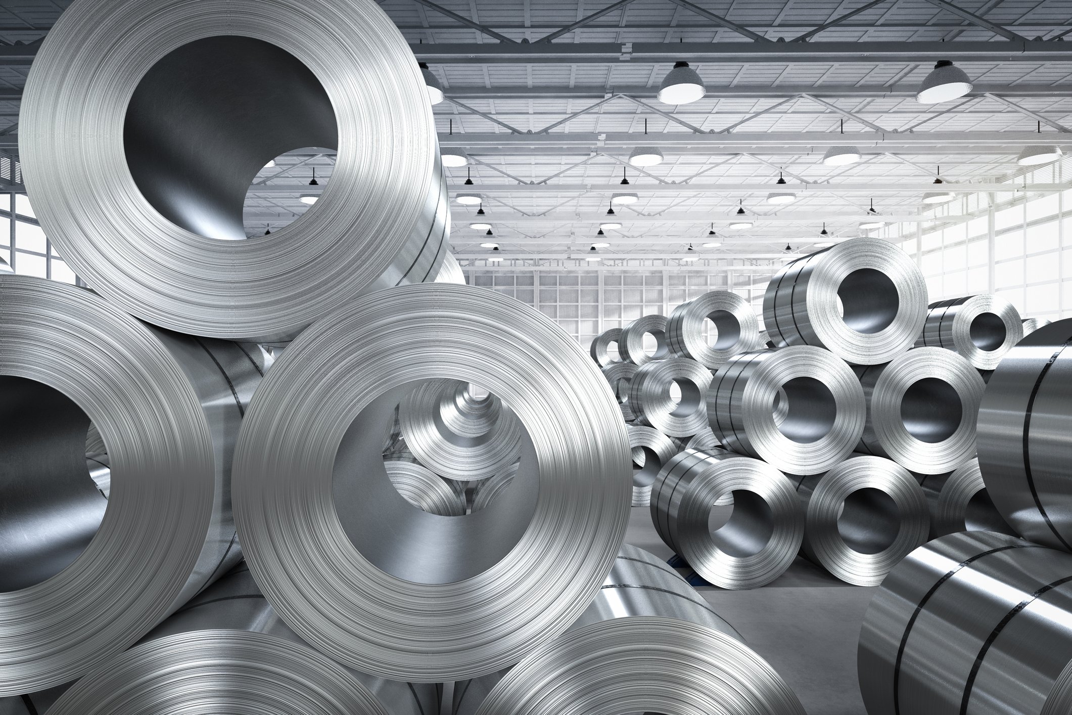 roll of steel sheet in factory Getty