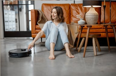 robot vacuum roomba clean apartment