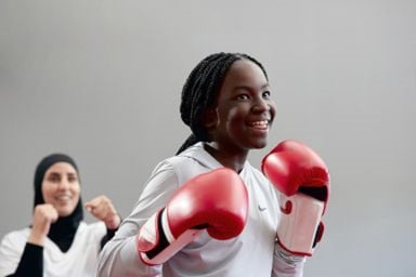 Nike boxing girl