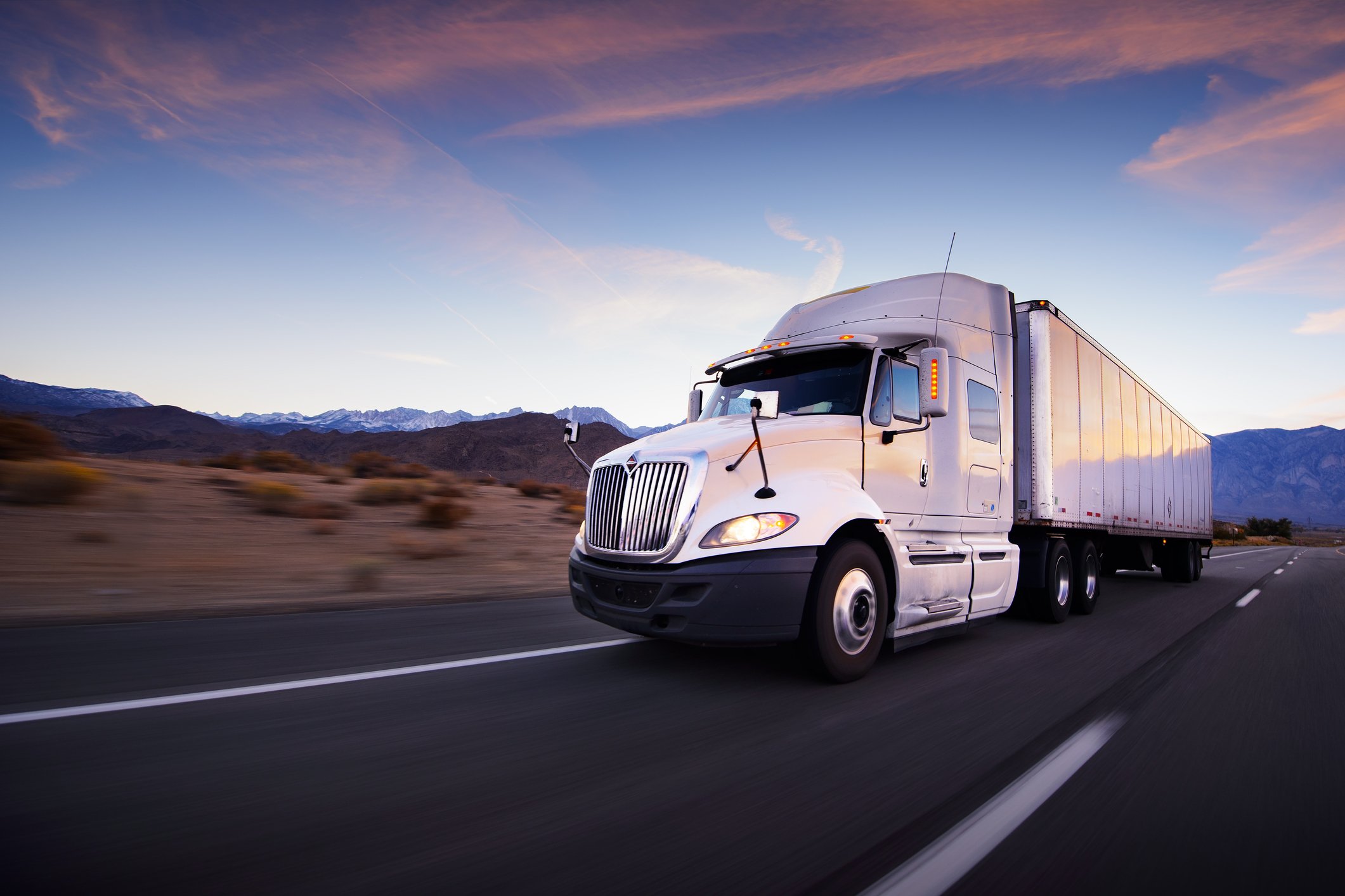 Truck trucker highway source Getty