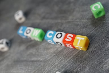 low cost written in blocks