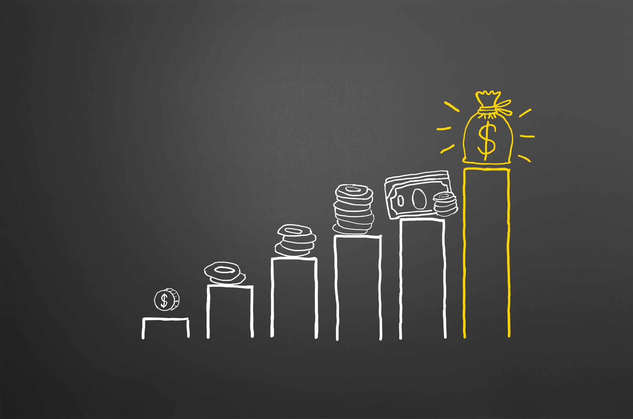 compound interest savings graphic