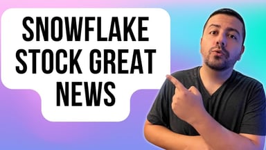 snowflake stock great news