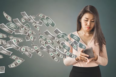 Money flying away 2023