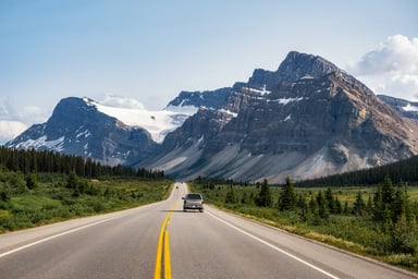 arctic mountain road trip vacation