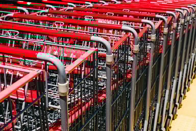 shopping cart close up