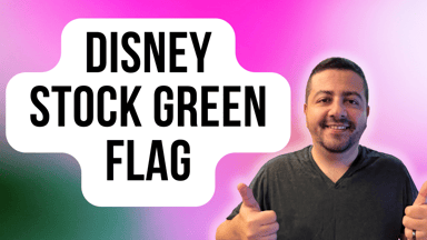 disney stock green flag