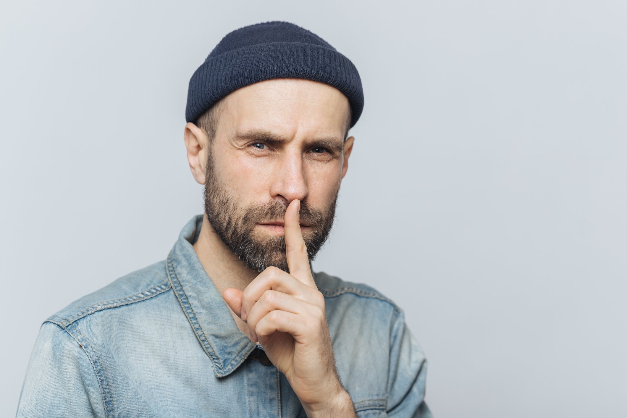 finger on lips secret quiet