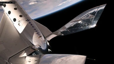 Virgin Galactic VSS Unity beauty shot. IS SPCE.