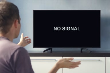 no signal on tv bad connection