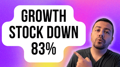 growth stock down 83%