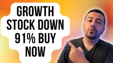 growth stock down 91% buy now