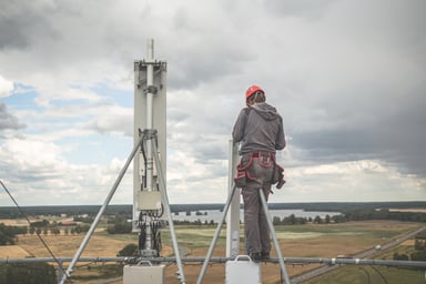 cell tower worker