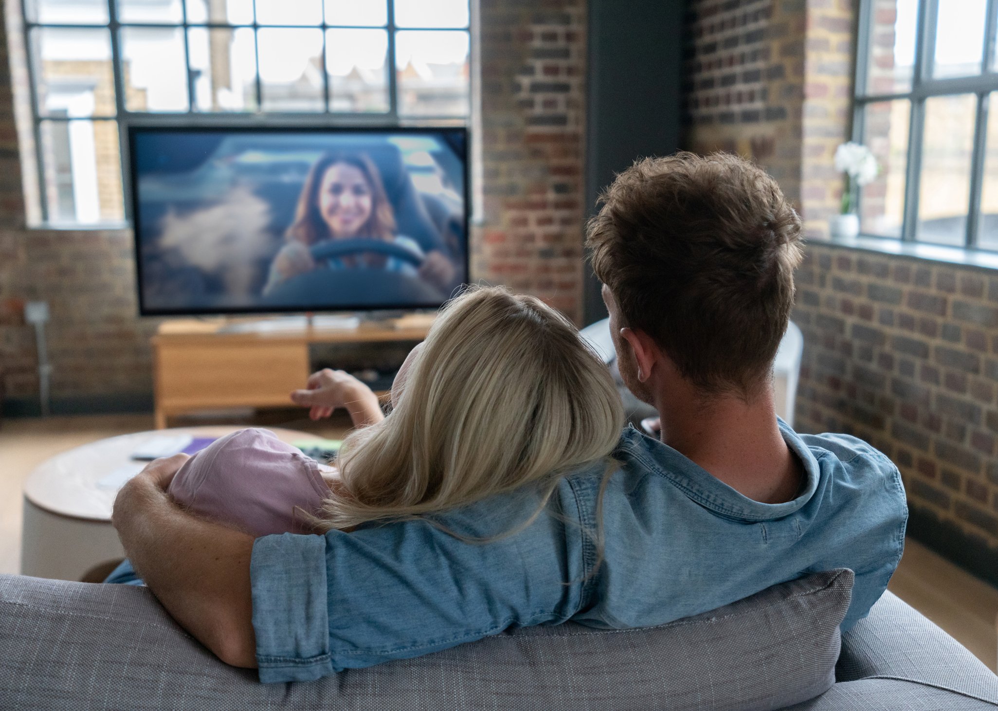 People watching TV