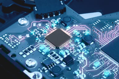 electronic circuit board computer chip tech