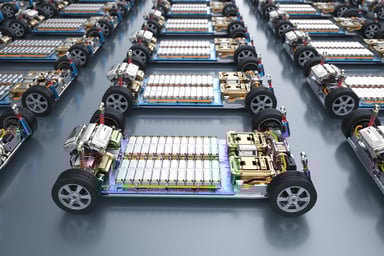 manufacturing factory electric cars 