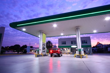 gas station and convenience store