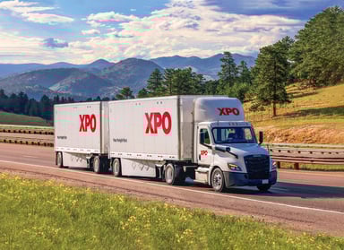 XPO LTL Truck  mountain source XPO