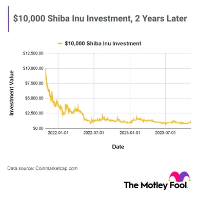 2 years of $10,000 Shiba Inu investment