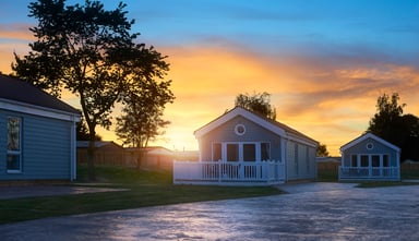 multiple cabin style structures