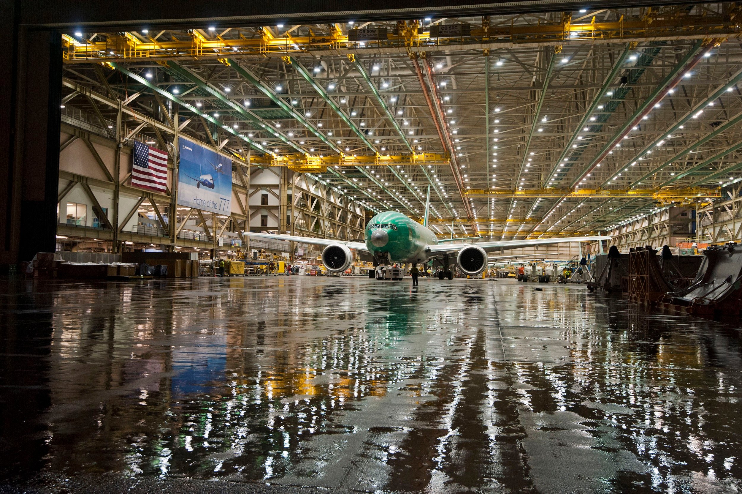 BA 777 on production line source BA