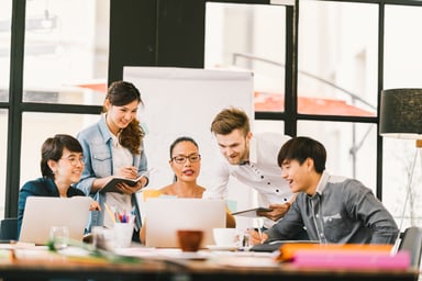 business strategy meeting start up