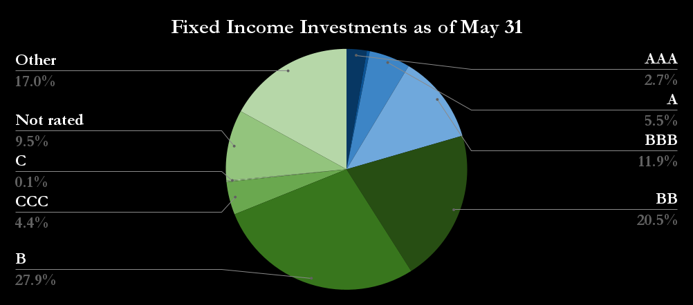 Guggenheim Strategic Opportunities Fund fixed income investments.