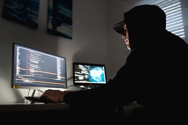 Hacker-at-computer