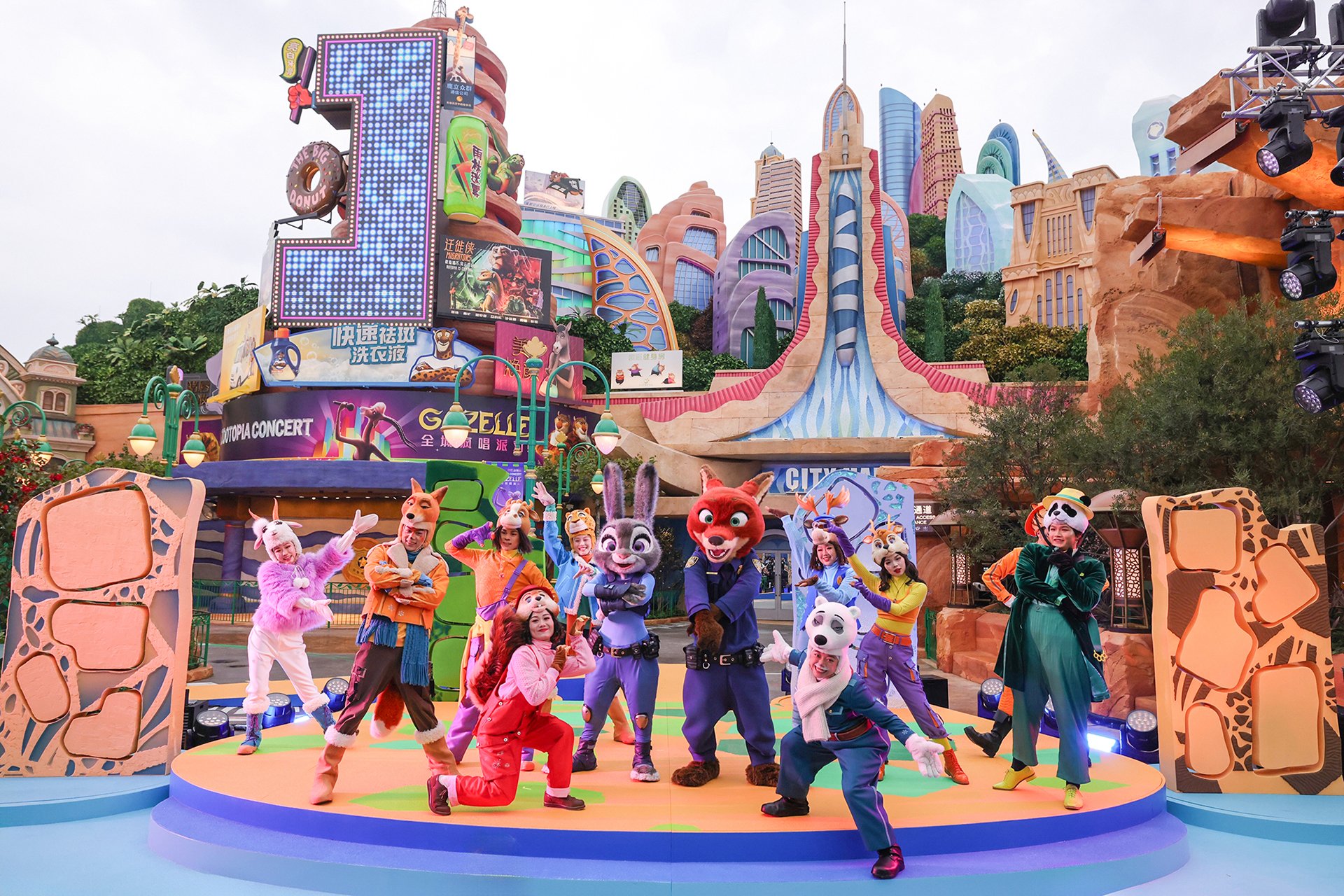 Zootopia grand opening at Shanghai Disney on Wednesday.