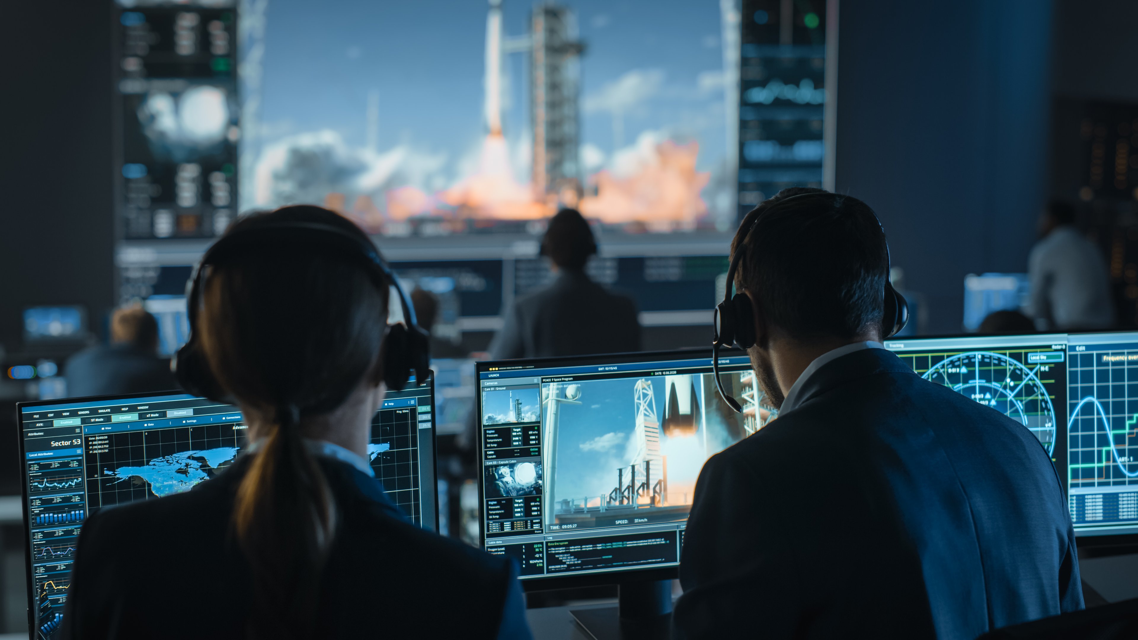 space flight control center