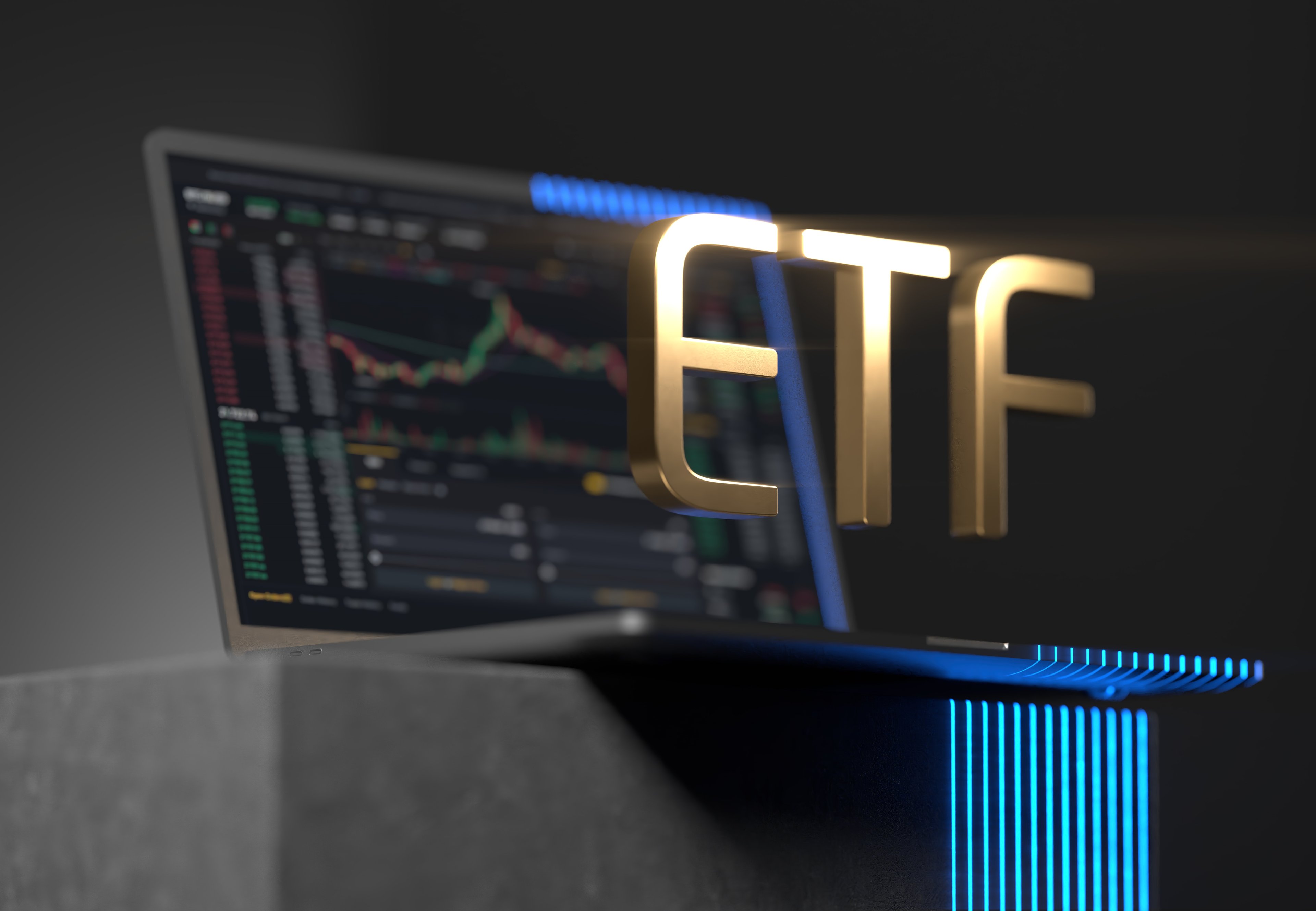 ETF-text-overlaying-stock-performance-chart